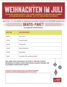 Weihnachten im Juli mit Stampin' Up!